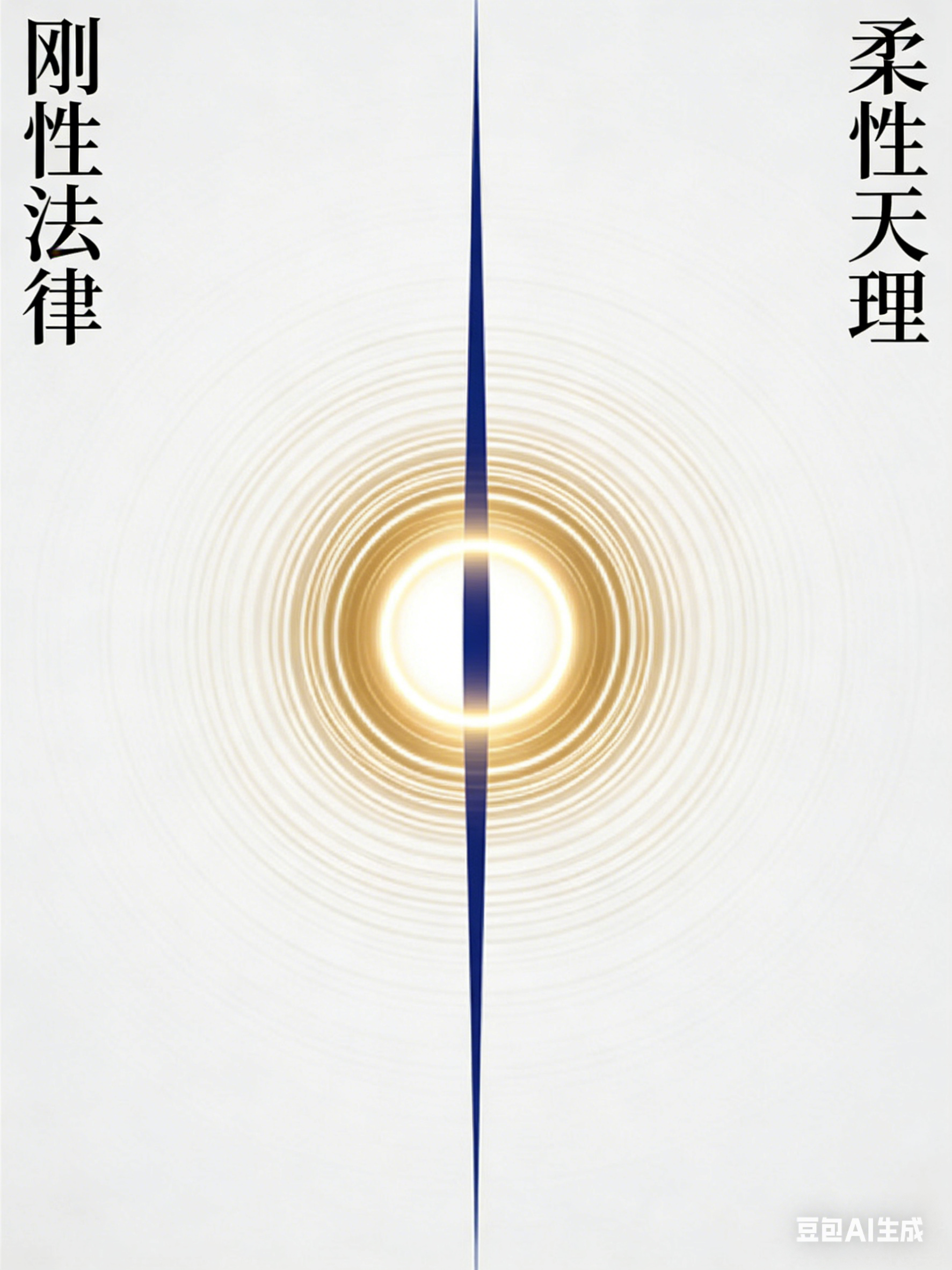 方案一海报：刚性法律与柔性天理